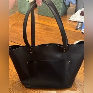 Black Portland Leather Classic Tote